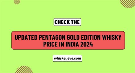 pentagon gold edition whisky price.